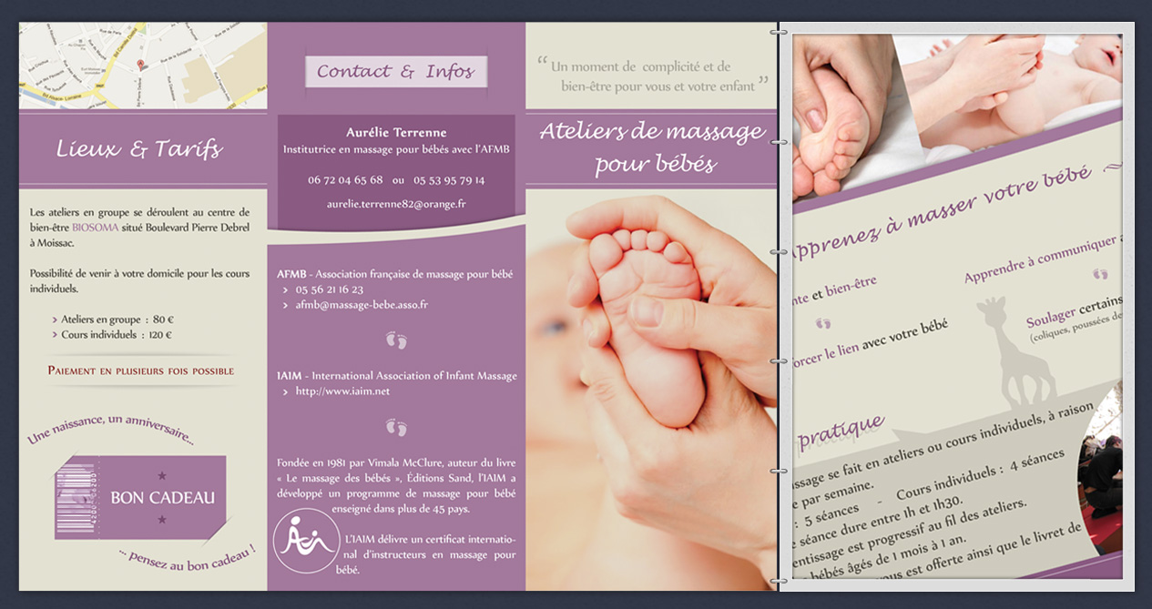 Dépliant Massage Bébés