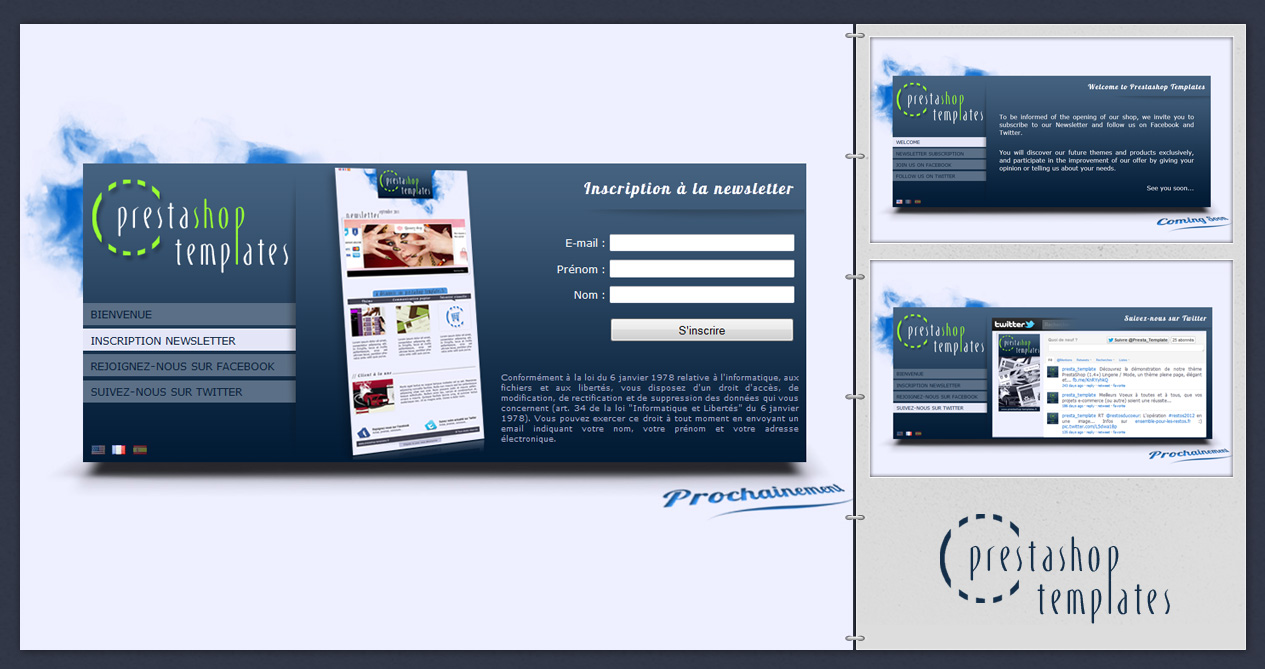 Page maintenance Prestashop Templates